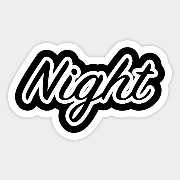 Night Sticker by lenn